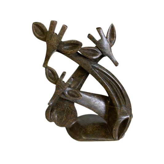 Loving Giraffe Family