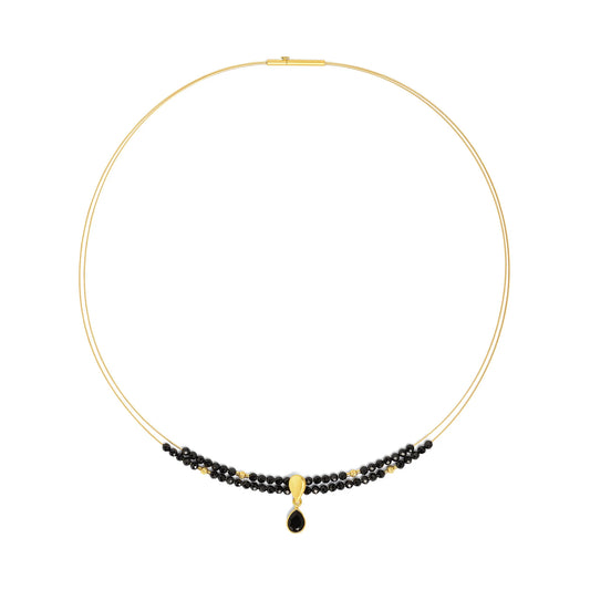 Aquenia Black Spinel Necklace