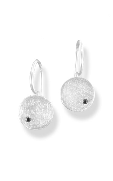 Dot Earrings (Black Diamond)